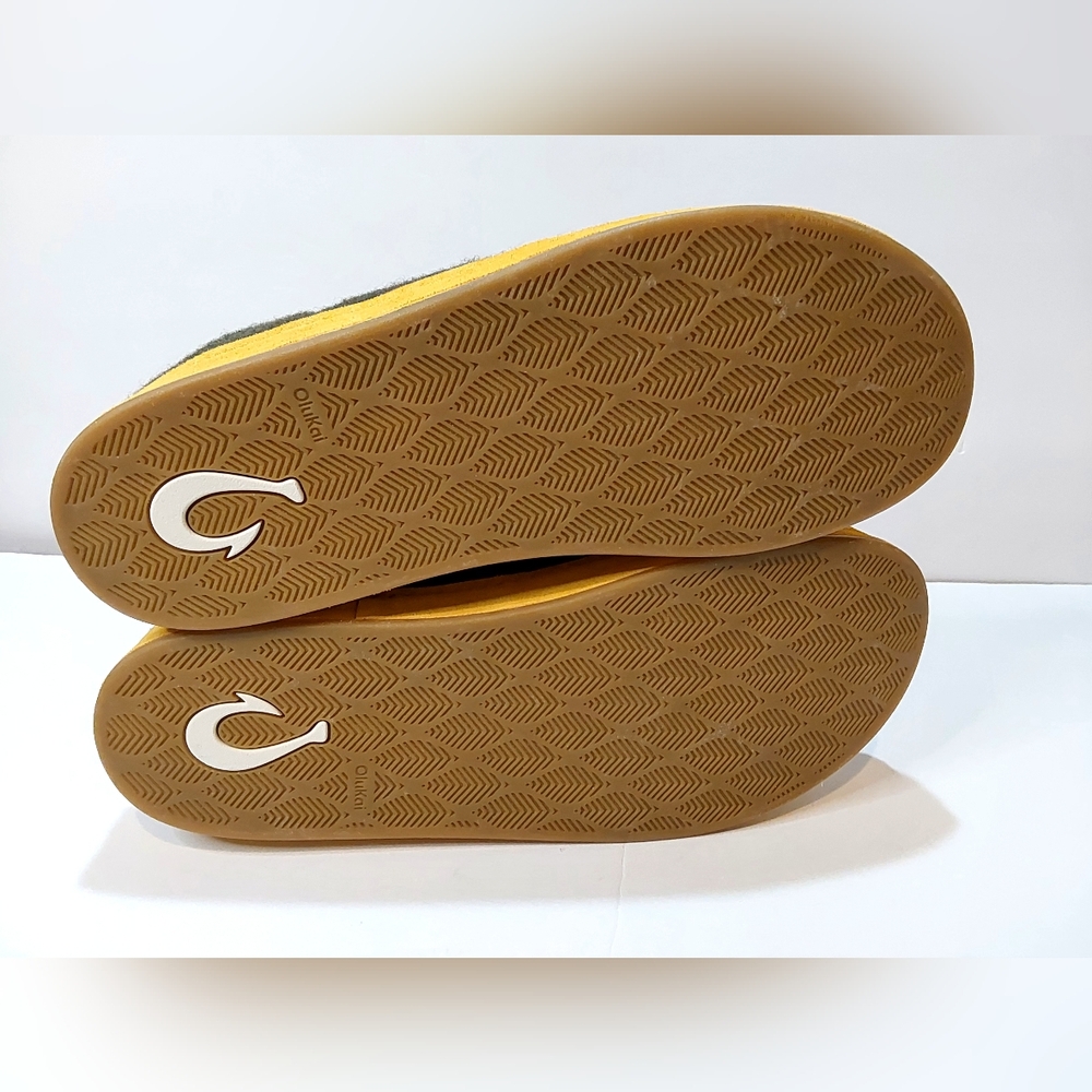 OLUKAI Hāmani Hulu Men's Slippers Mule Sheep Fur Lined Slip On Size 11 M NWOB - Picture 9 of 9